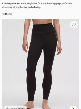 lululemon Align Leggings Black sz 16